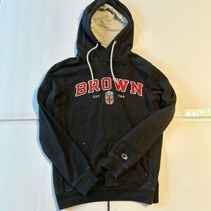Vtg Champion Brown University Hoodie Sweatshirt